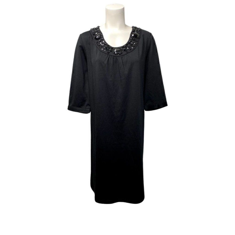 Maggie Barnes Shift Dress Black 14W Plus Size